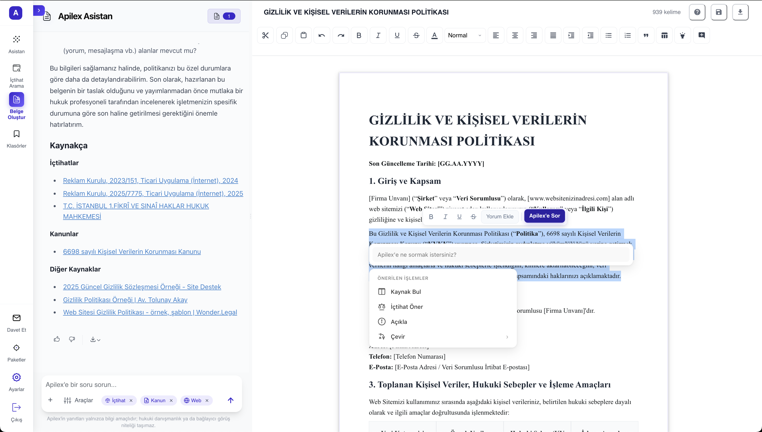Apilex Matter Management